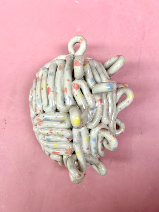 Krøllet hjerne krymmelglasur (stor)