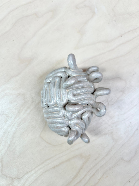 Krøllet hjerne beige (mini)