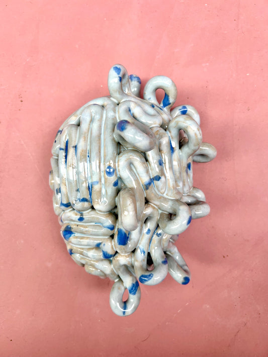 Krøllet hjerne isblå (stor)