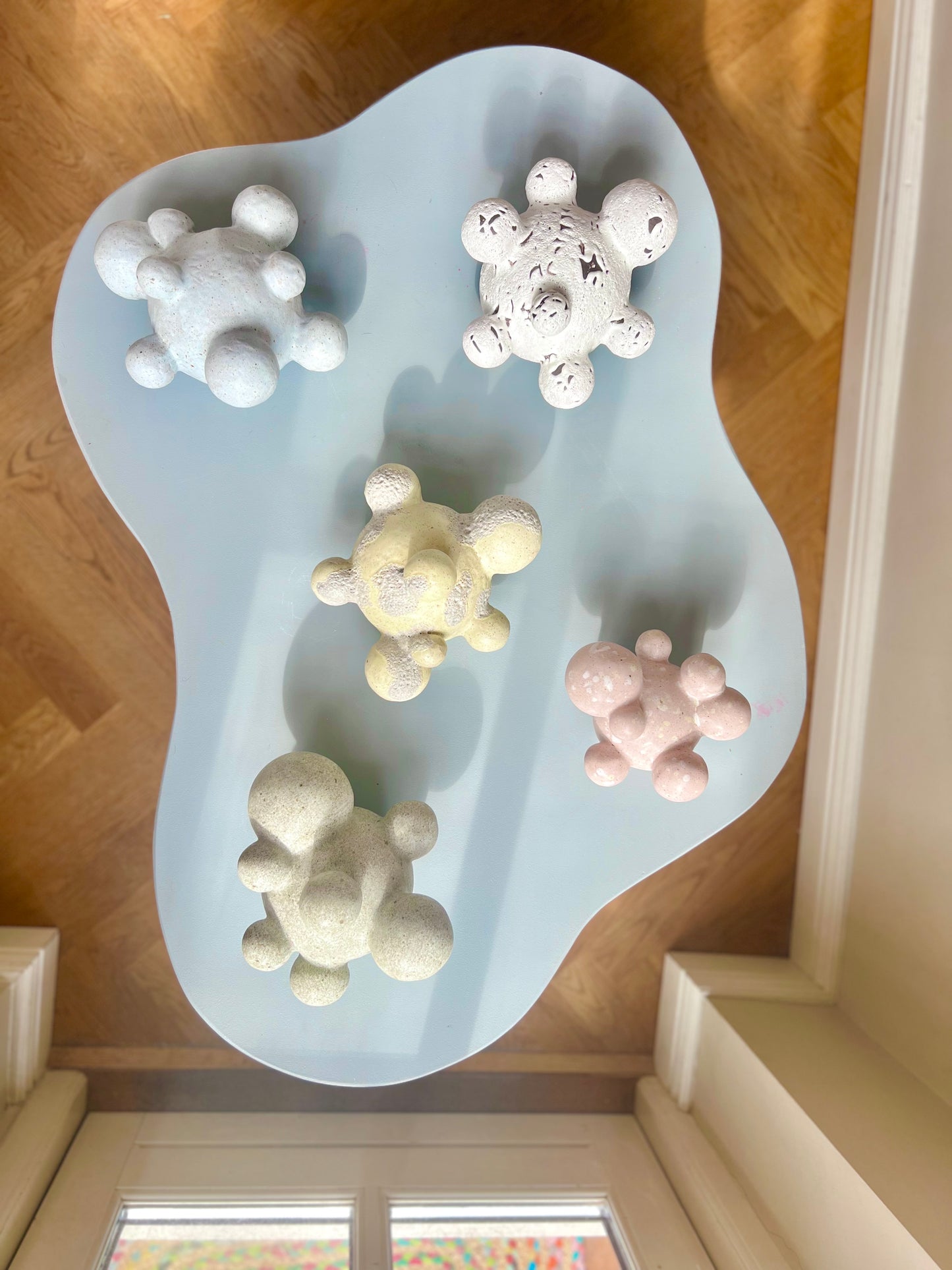 Mellem Sky Sort/Hvid