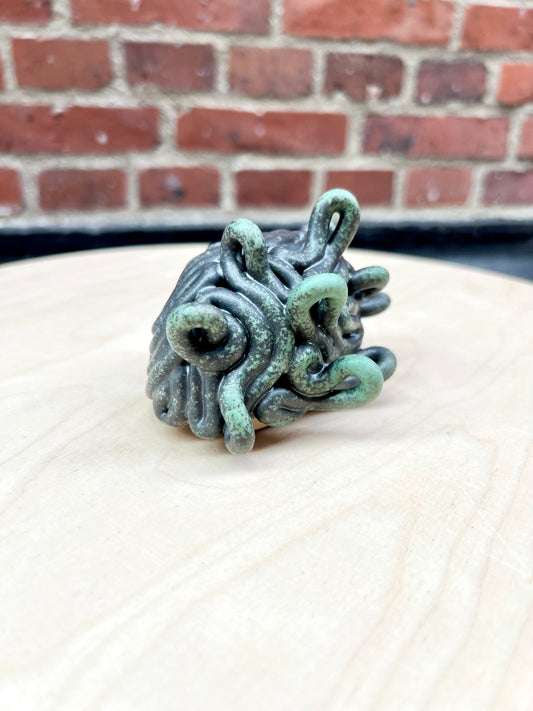 Krøllet hjerne grøn (mini)