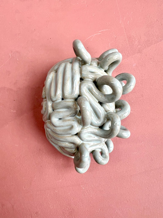 Krøllet hjerne isblå (mini)