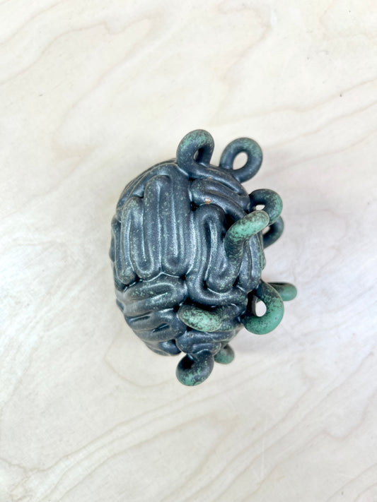 Krøllet hjerne grøn (mini)